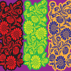 PrintHispanic Heritage Month pattern colorful papel picadoinspired design