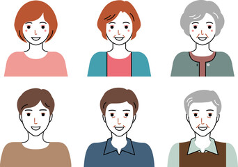 三世代の男女のバストアップ