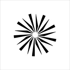 Fototapeta premium Abstract black and white mandala ornamental pattern. Can be used as graphic design 