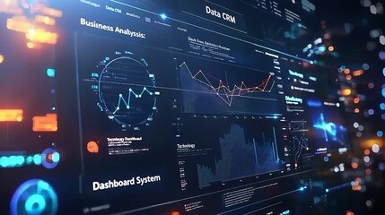Data CRM Business Analysis Technology Dashboard