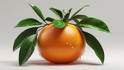 Hyper Realistic Oranges with Water Droplets, Vibrant and Glossy V8