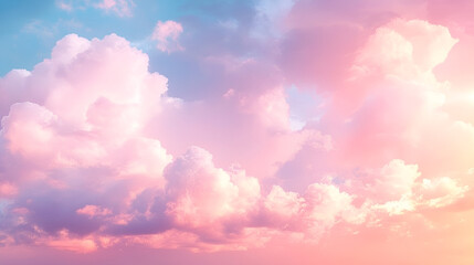 Pink cloudy sky