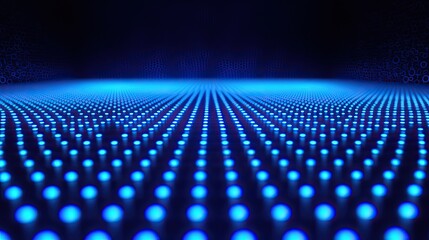 A captivating digital background featuring glowing blue binary code, representing the fundamental concepts of data and technology in modern computing. Ideal for tech-rela