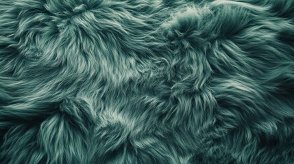 Obraz premium Teal faux fur texture background. Ideal for adding a luxurious, soft feel to designs.