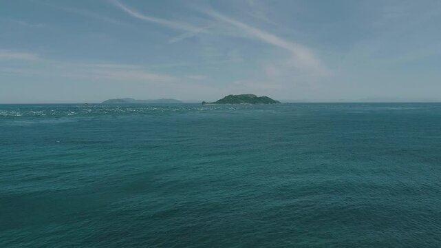 佐賀関。高島。豊後水道。ドローン撮影。