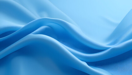 Fototapeta premium Luxurious Blue Satin Silk Texture in 4K Resolution, Featuring Soft Flowing Waves for Fashion, Interior, and High-End Design Projects.