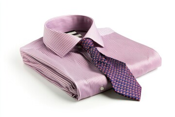 Lavender Dress Shirt and Tie Professional Attire, Formal Wear, Business Style