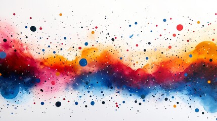 Red Orange Art Paint Watercolor painting Paint Modern art Graphics Graphic design