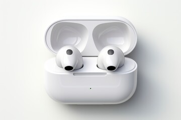 Wireless Earbuds Charging Case, Modern Portable Audio Device
