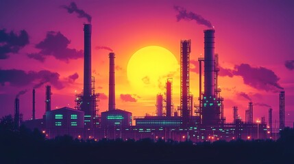 Retro futuristic background showcasing a digital grid and glowing horizon, designed in a timeless comic book illustration style