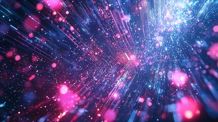 Obraz premium Global Business Structure of Network: Economic and Technological Growth