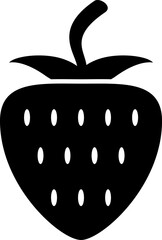 Rounded Filled  Strawberry Icon