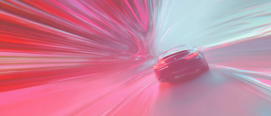 Experience the thrill of dimensional travel with vibrant streaks of light