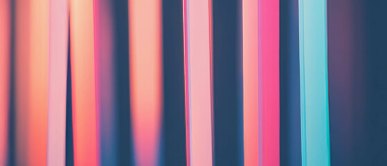 Visual representation of data fluctuations with colorful 3D bar graphs in an abstract format