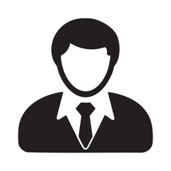 Business Professional Avatar Icons Set in Formal Attire - Vector Graphics