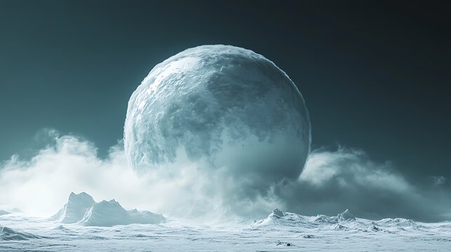3D rendering of the Earth with clouds around it