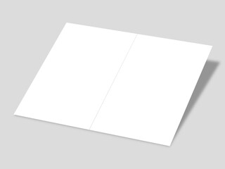folded card mockups, Invitation mockups, two side brochure mockups