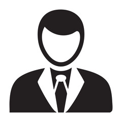 Business Professional Avatar Icons Set in Formal Attire - Vector Graphics