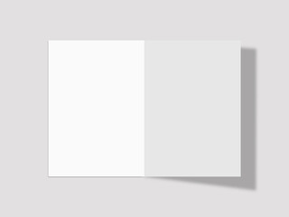 folded card mockups, Invitation mockups, two side brochure mockups