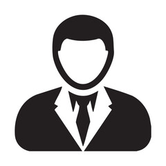 Business Professional Avatar Icons Set in Formal Attire - Vector Graphics
