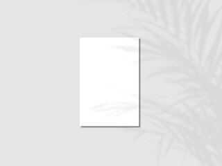 Invitation card mockup, Card mockup with shadow overlays