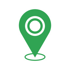 Location map pointer icon, gps map pointers in flat style vector illustration 
