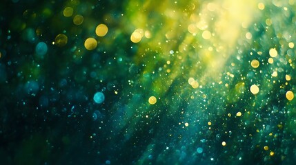 blue and green bokeh Abstract background