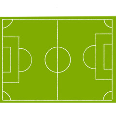 soccer field with lines