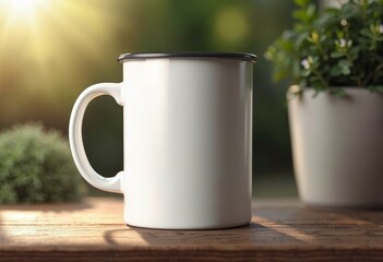 Obraz premium Blank mockup 11oz Camp MUG