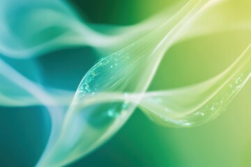 Abstract Wave Patterns in Green and Blue Shades