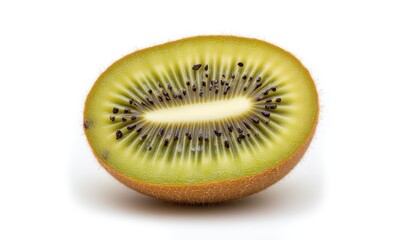 Fresh green kiwi fruit slice
