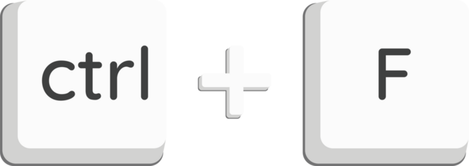 ctrl+f