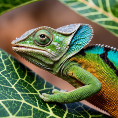 Fototapeta premium colorful chameleon