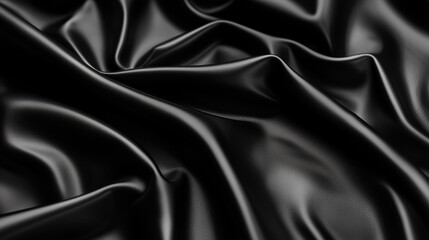 Obraz premium Elegant Black Leather Texture with Uniform Pores and a Clean, Glossy Appearance.