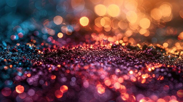  pink background with particals bokeh blur