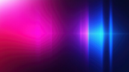 Obraz premium Abstract Pink and Blue Gradient Background with Light Leaks and Glowing Vertical Lines, Perfect for Modern Designs
