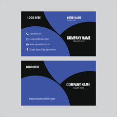 PrintModern business card design, Creative modern clean corporate double-side business card template, personal visiting card, vector illustration, professional simple identity card
