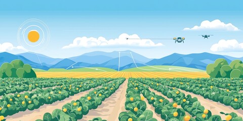 A Smart Farm Field Powered by IoT Sensors and Drone Technology for Efficient Resource Management and Sustainable Agriculture