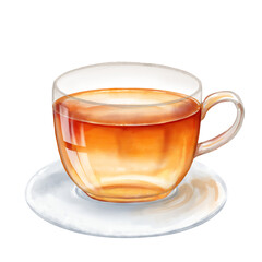 Cup of tea. Hand drawn illustration