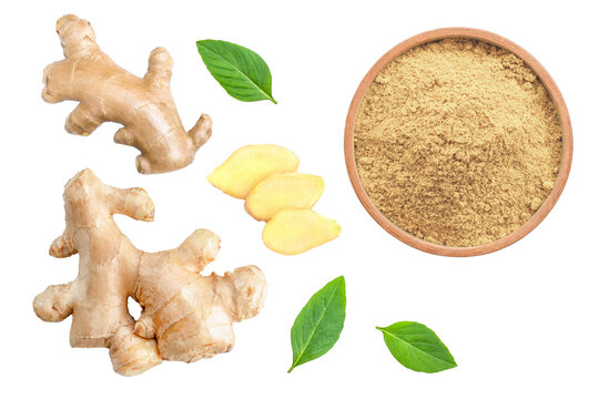 Ginger powder isolated