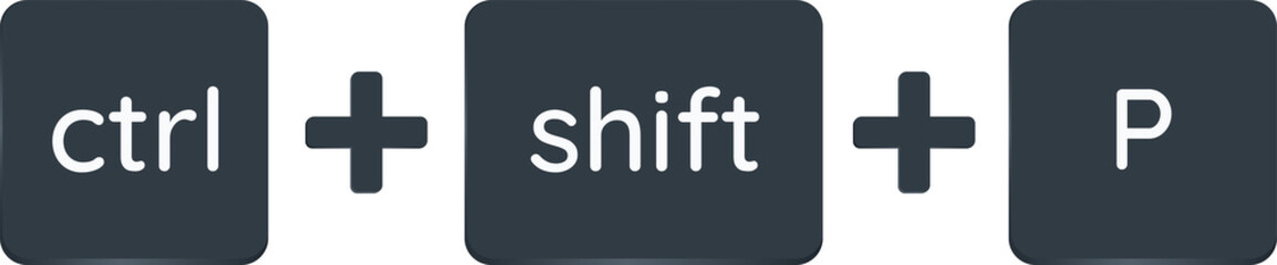 Fototapeta premium ctrl + Shift + p