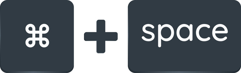 Obraz premium command + space