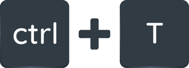 Ctrl + T