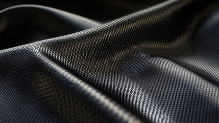 Naklejka premium Sleek and Glossy Black and Gray Carbon Fiber Texture with a Uniform Weave Pattern for a High-Tech Aesthetic.