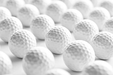 Abstract Arrangement of Golf Balls