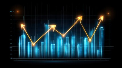 Naklejka premium Market Analysis Trends Financial Data Insights Graph Visualization Digital Environment Data Analysis Concept