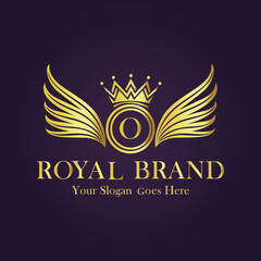 Luxury Gold Monogram Logo - Letter O