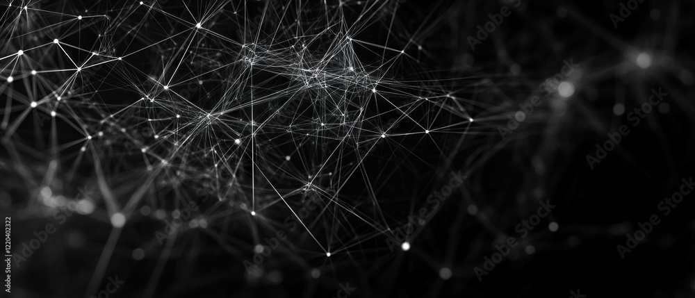 Poster dynamic digital waves representing network connectivity and abstract visualization effects