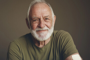 Obraz premium Portrait of a Smiling Elderly Man