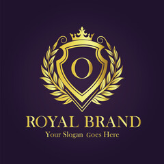 Luxury Gold Monogram Logo - Letter O
